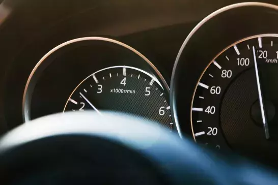 close up of a car dashboard