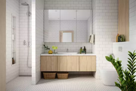 Modern Bathroom Interior stock photo