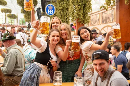 Beer Tent, Octoberfest in Munich, Germany