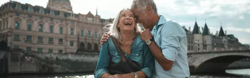 Seniors travelling in France, Europe 