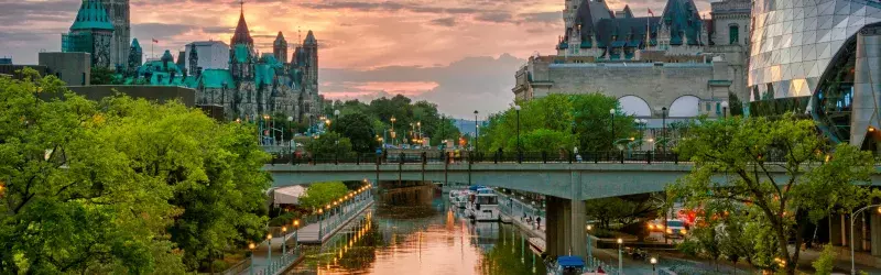 Ottawa Ontario Canada Rideau Canal Parliament Hill Chateau Laurier