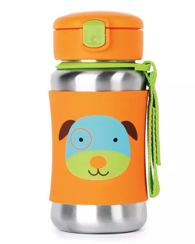 Skip Hop Zoo Stainless Steel Straw Bottle