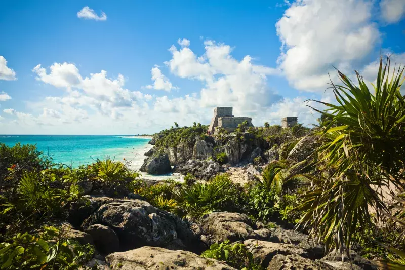 Caribbean beaches - Mayan Ruins Of Tulum